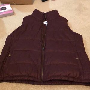 Old Navy Burgundy Vest NWOT